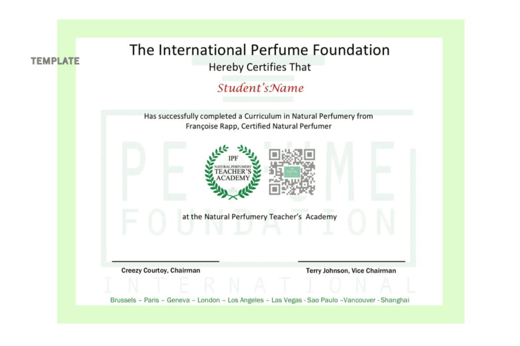 natural perfumery certification
